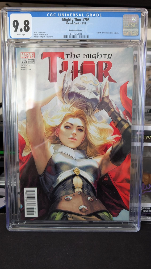 CGC Graded Comic 9.8 Marvel Mighty Thor #705 Lau Variant Cover 