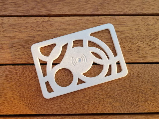 NearaLink Basic NFC Visitenkarte >Abstract circle< | für digitale Visitenkarten-Webseiten - so einzigartig wie ihr Besitzer | IOS & Android