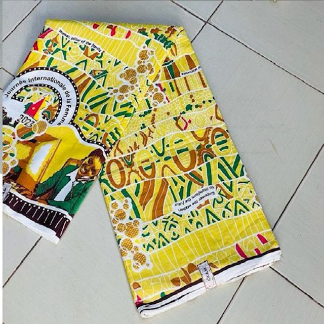 Tissu pagne wax africain 8 mars Cameroun