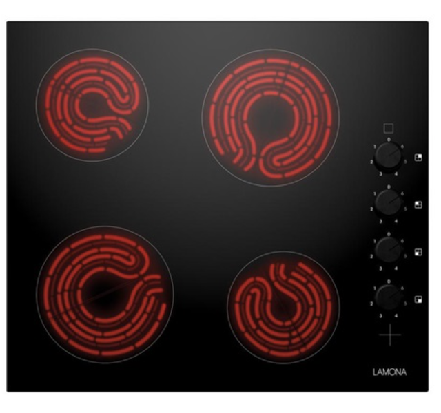 Lamona LAM1706 60cm Black Electric Ceramic Hob
