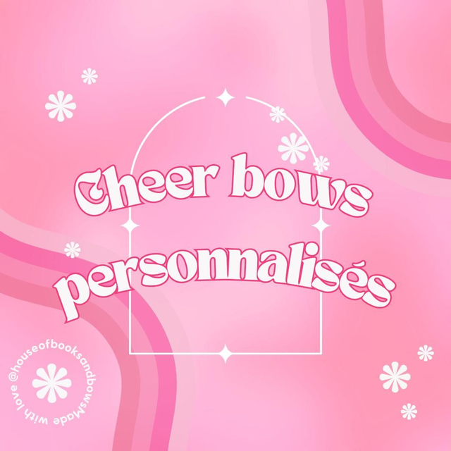 Cheer bows personnalisé