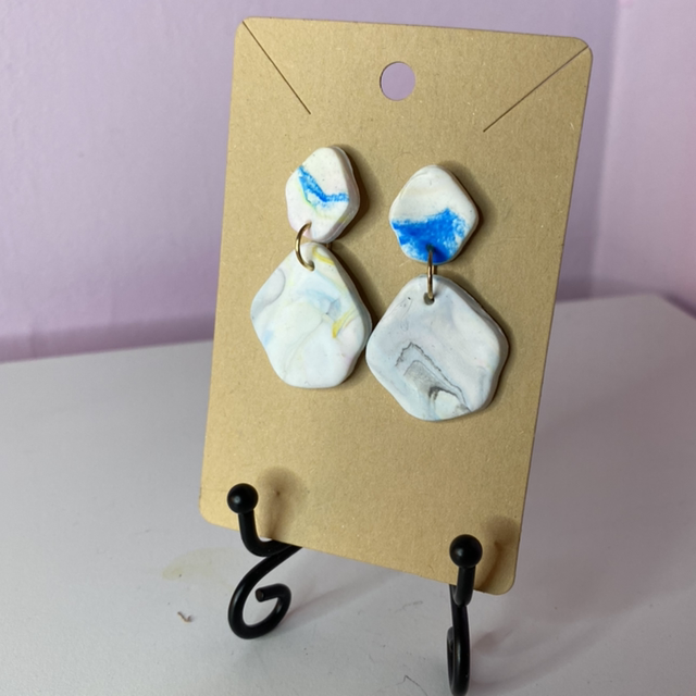 Marble Effect Earrings 