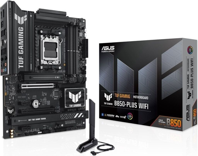 02.2.0108 – Scheda Madre ASUS TUF GAMING B850‑PLUS WIFI – ATX mid‑range nera con WiFi 7 per Ryzen 7000/8000/9000