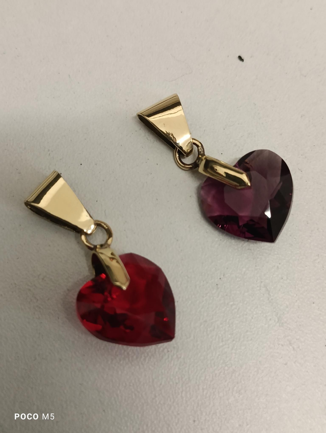 Pendentif cristal coeur 