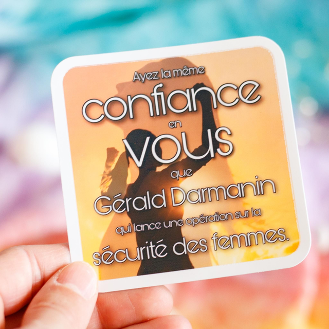 Namaste Grands Morts × Vénus en Filet ❧ Sticker Ayez la même confiance en vous que Darmanin