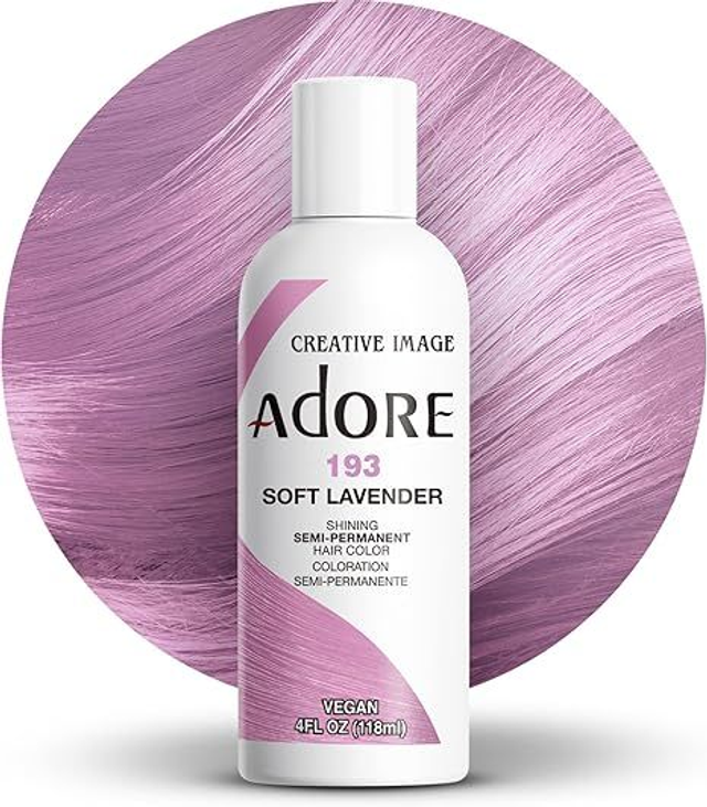 Adore Shining Semi-Permanent Hair Colour 118ml (193 Soft Lavender) 