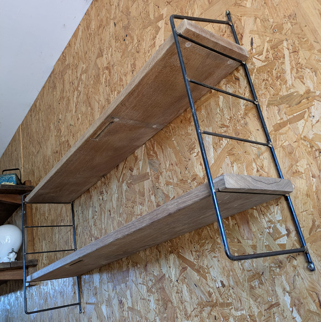 Etagère string planches en bois