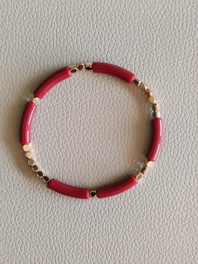 Corinthe - Bracelet Bordeaux 