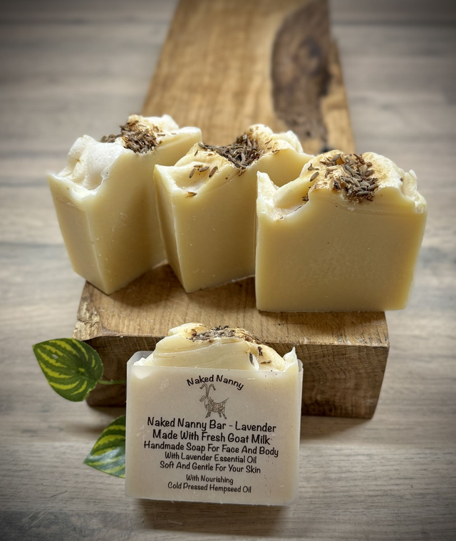 Naked Nanny with Lavender - Goat Milk Soap