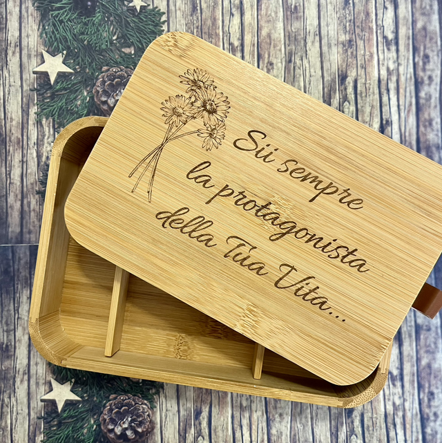 Portagioie inciso con specchio