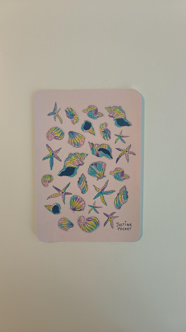 Planche Stickers - Justine Pocket