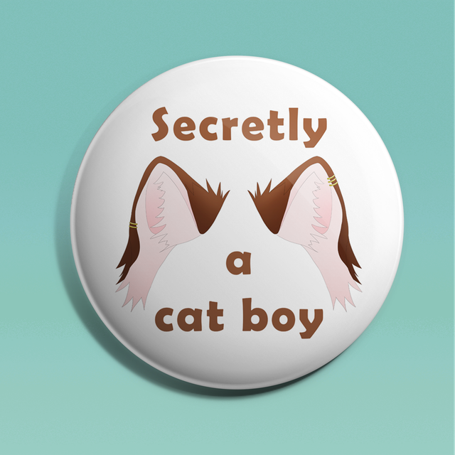 Cat Boy Badge