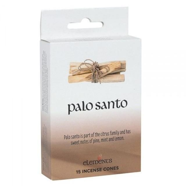 Elements Palo Santo Scented Incense Cones Indian - Box Of 15