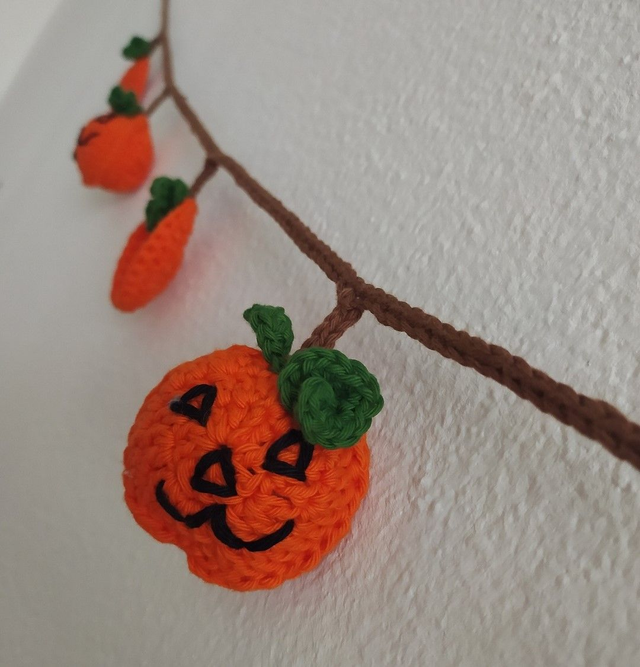 Girlande Halloween Kürbis