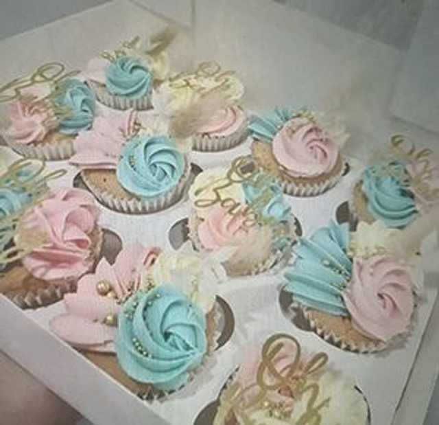 Gender Reveal Cupcakes