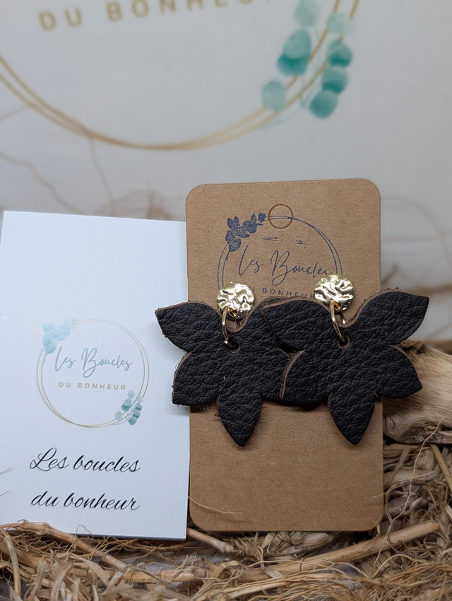 Boucles d'oreilles Sweety marron sw018