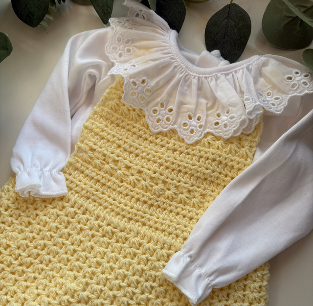 Vestido com body interior 3 meses