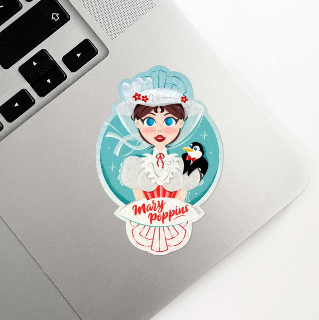 Sticker holographique Girl Power | 06 Mary Poppins