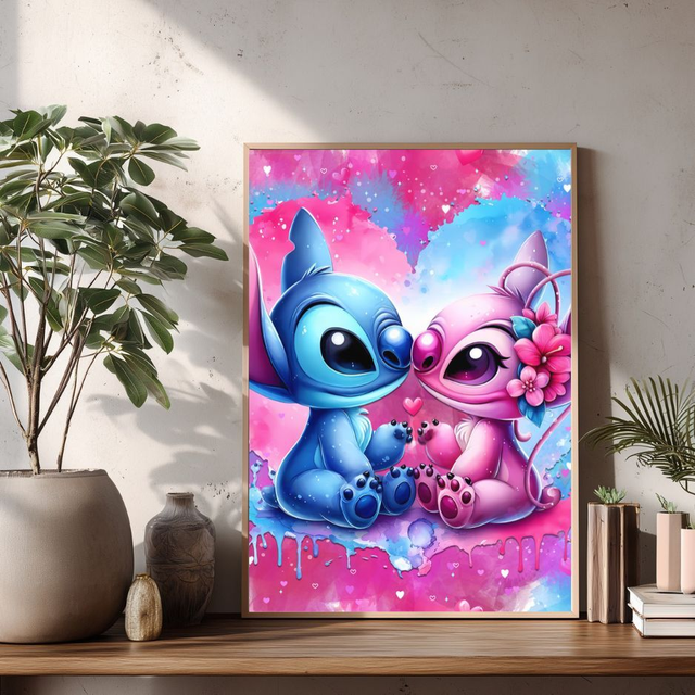 Affiche Stitch et Angel