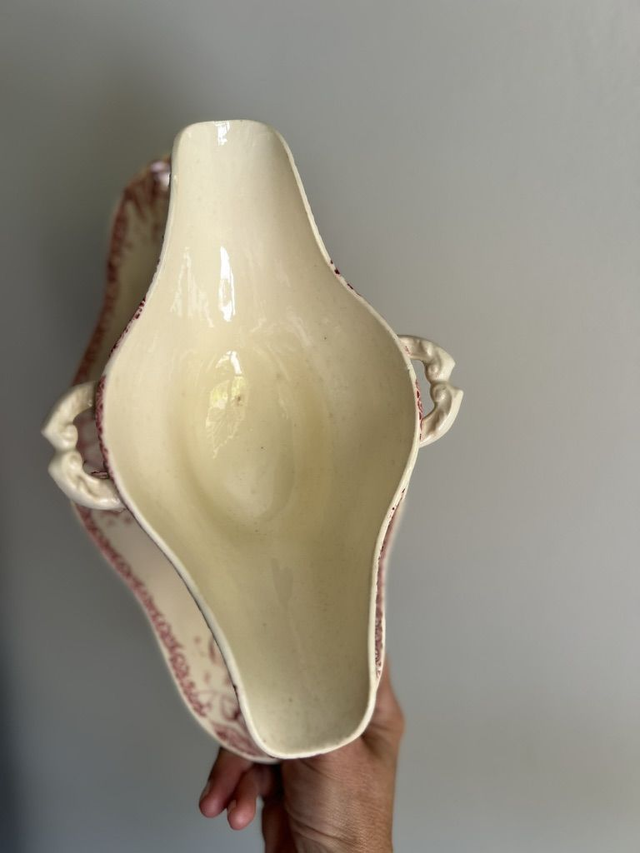 TULIPES - Saucière de la manufacture de Gien - Terre de Fer