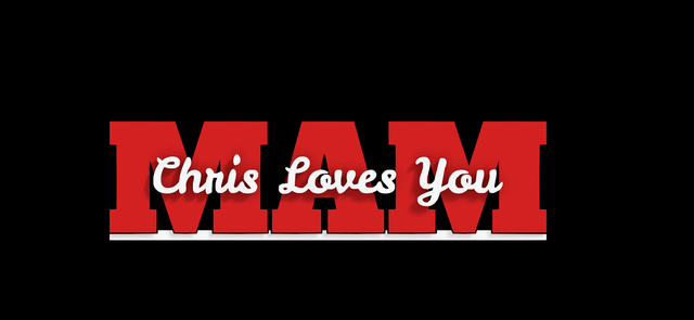 Personalised Mam Mom I Love You Sign