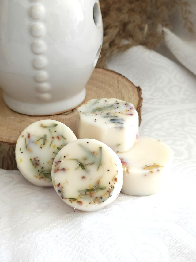 Fondants parfumés fleurs séchées 