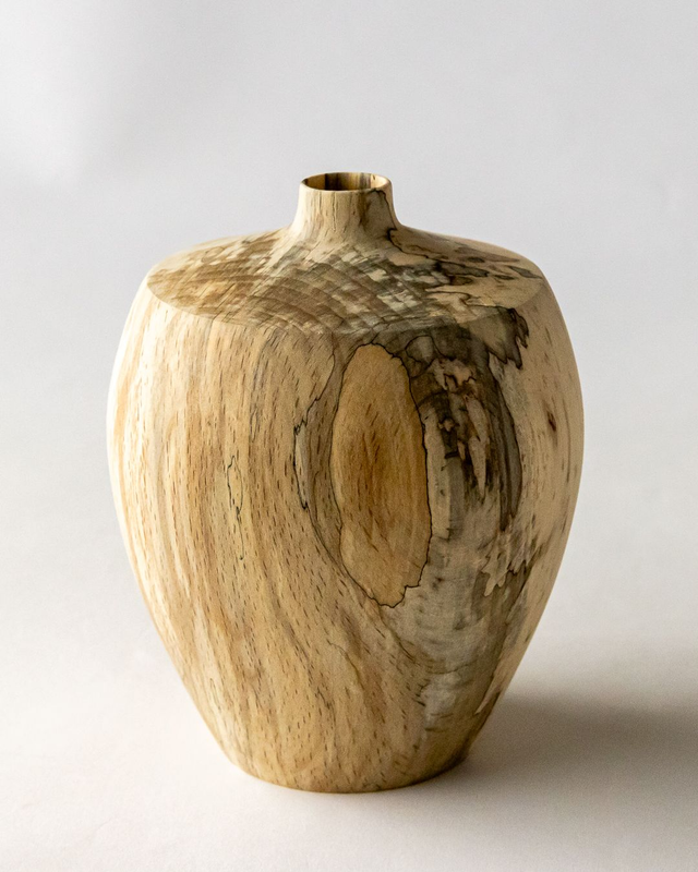 Hollow form. Spalted Beech.