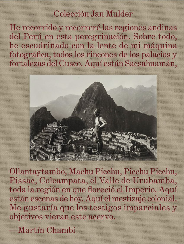 Fotografía: Colección Jan Mulder - Martin Chambi