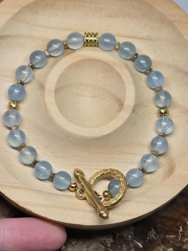 Bracelet Aigue Marine 0,6 cm 