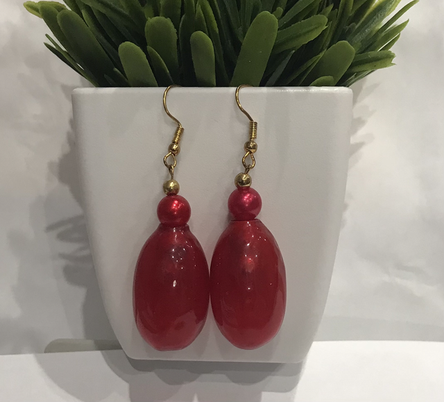 Red Grape Dangling Earrings- RGDE72