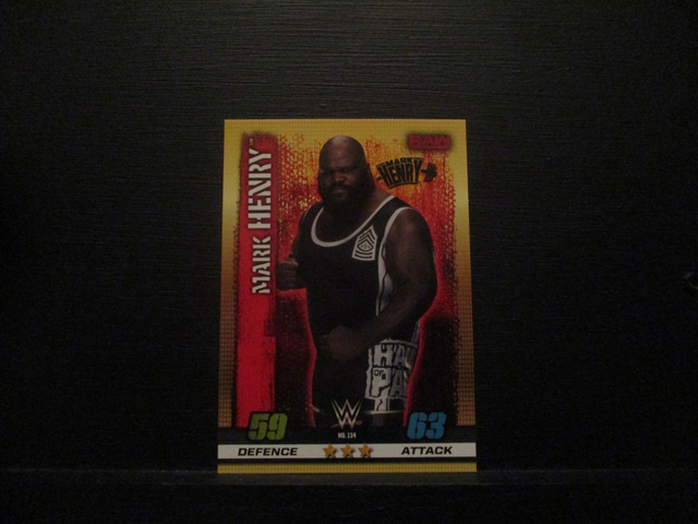 Mark Henry - Raw Slam Attax 10th Edition Original Trading Card #114