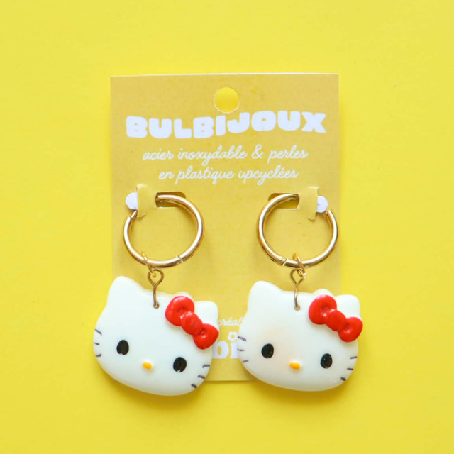 Boucles d'oreilles Hello Kitty