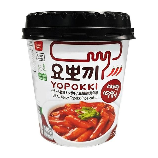 Yopokki Ricecake Cup Halal Spicy 140 G
