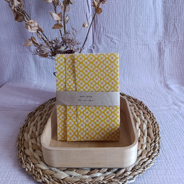 Trio Bee-Wraps Fleurs de Cerisier