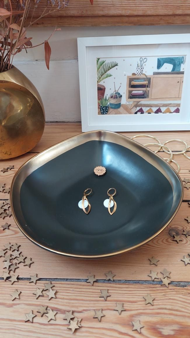 BO goûtes dorées et nacre