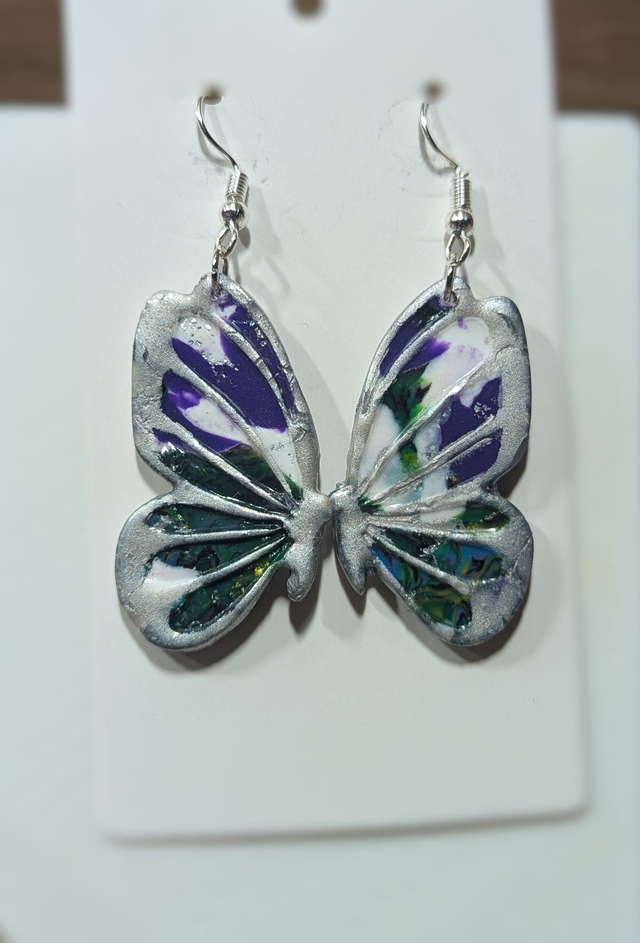 Boucles d'oreilles papillons