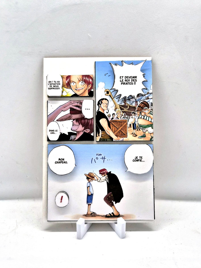 Scan manga 3D et son support - One Piece - Sur commande