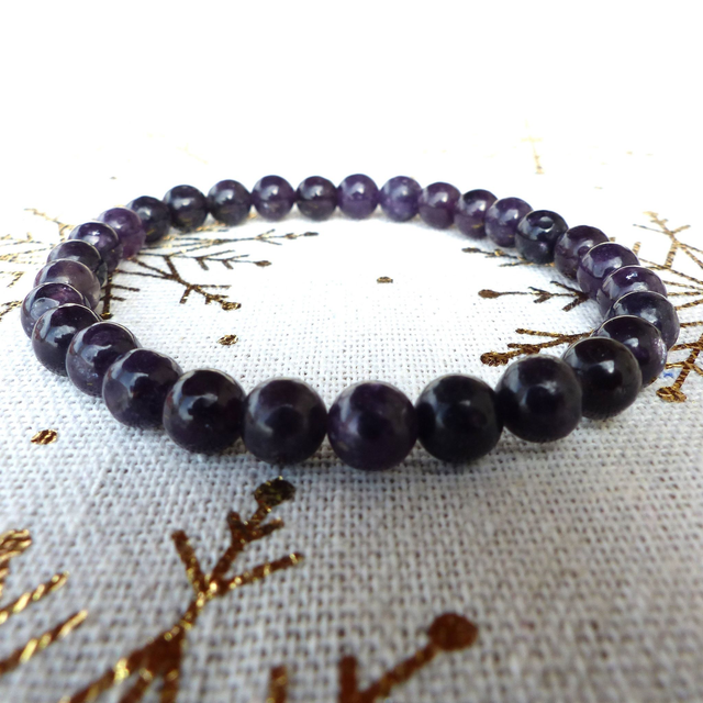 Bracelet Lépidolite 6 mm