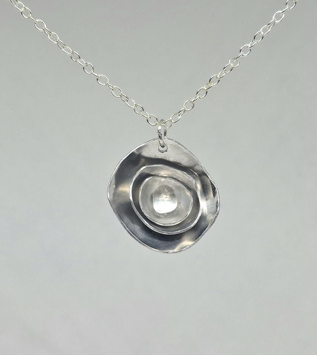3 Dome Pendant with Clear Quartz