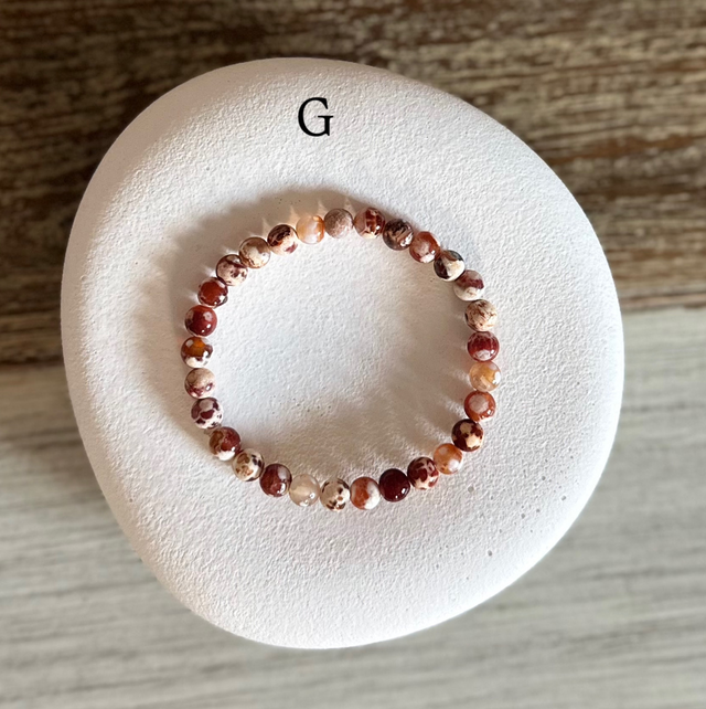 Bracelet Agate 6mm (de G à L)
