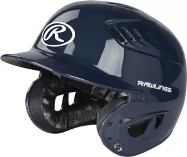 Rawlings R16/Velo Gloss Batting Helmet Navy 