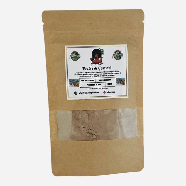 Poudre de ghassoul -Régule et adoucît