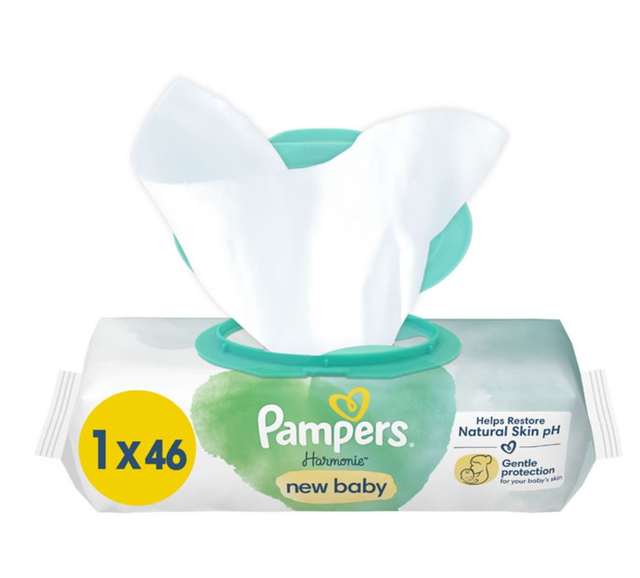 Lingettes Bébé Premium Cotton Harmonie New Baby PAMPERS