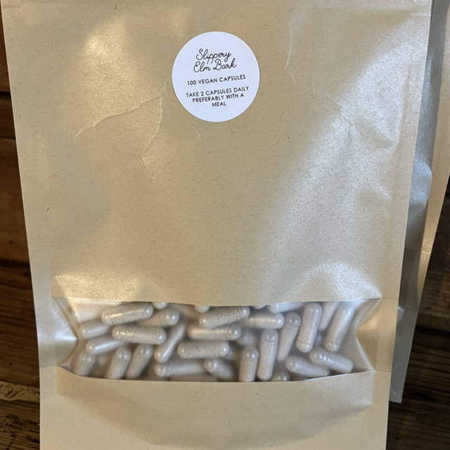 Slippery elm capsules 