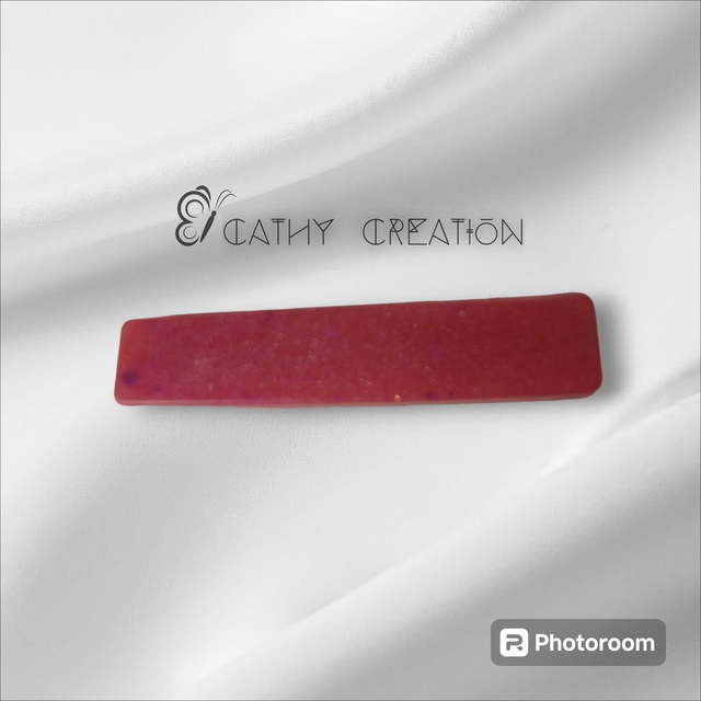 Pince à cheveux rose foncé 