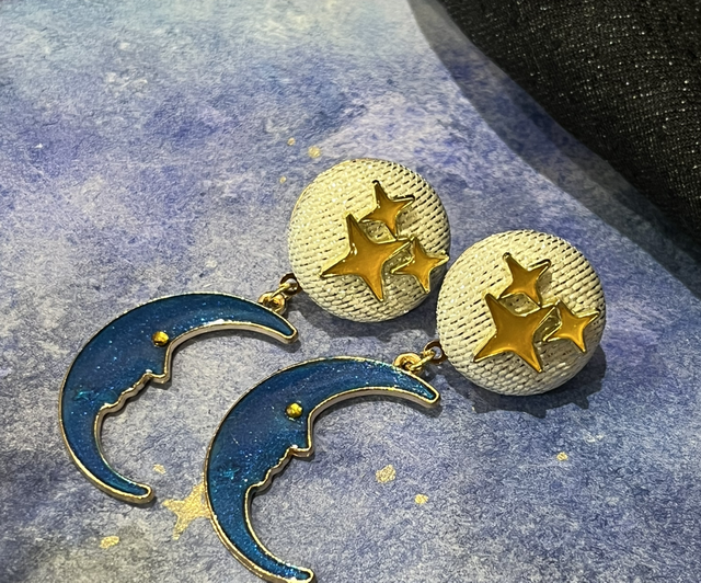 Mini Sidonie dorées lune