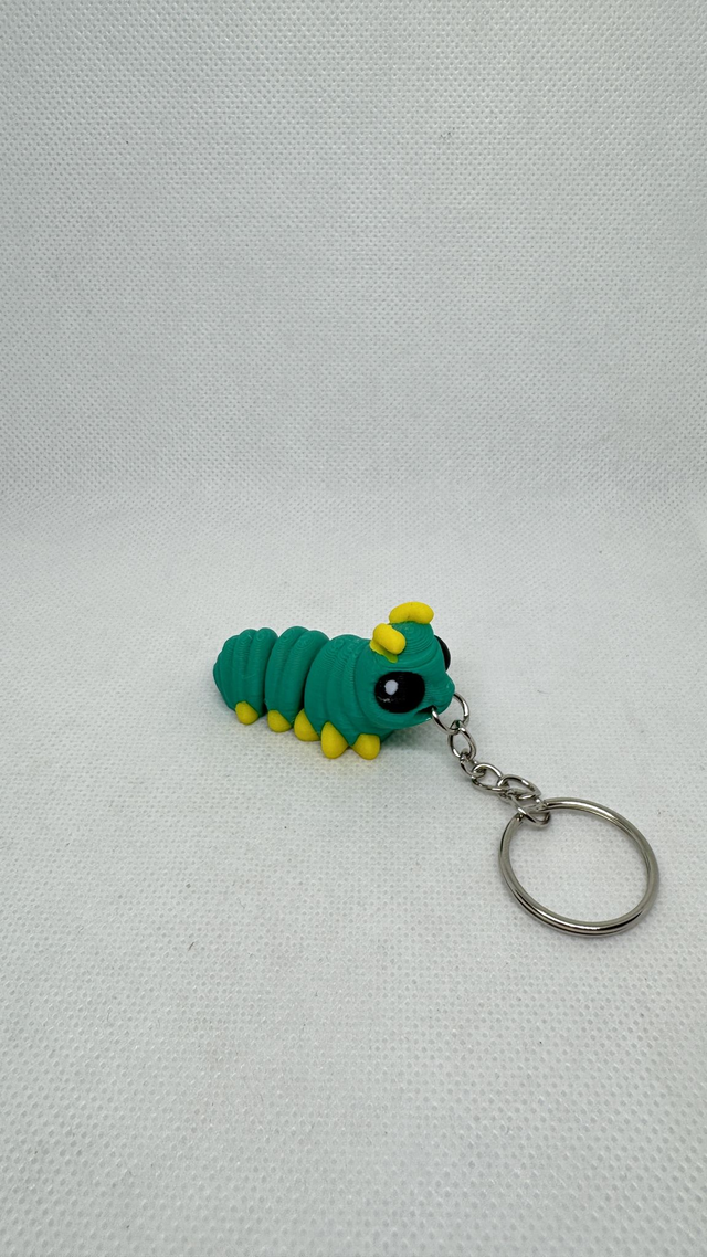 Porte clés chenille