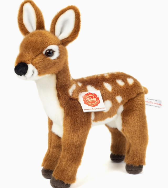 Faon debout 23 cm - Peluche douce