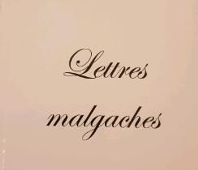 Lettres Malgaches d'Éric Supiot