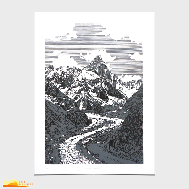 Woodcut 'Nieuwe Steentijd'